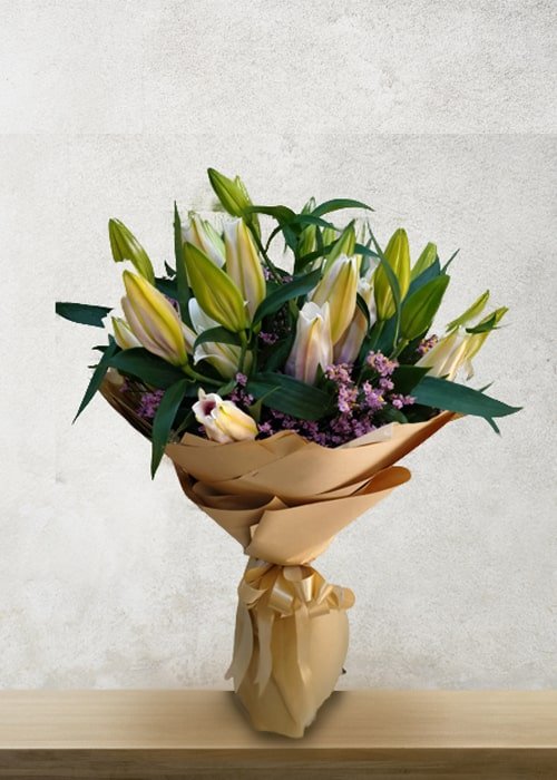 7 Stem Pink Lily's Bouquet