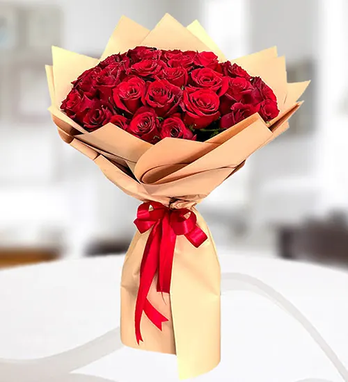 Romantic 20 Red Rose Bouquet