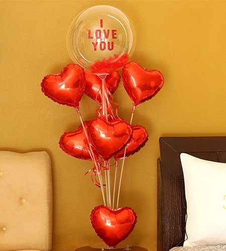 Hearty Love Balloon Bouquet