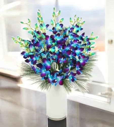 Hearty Orchid Vase Arrangement