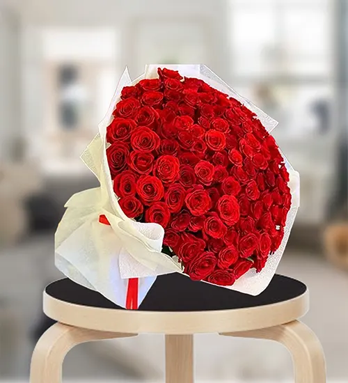 Dashing 50 Red Roses Big Bouquet