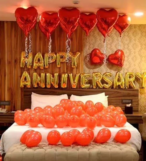 Wisdomdecor Solid Happy Anniversary Decoration Items