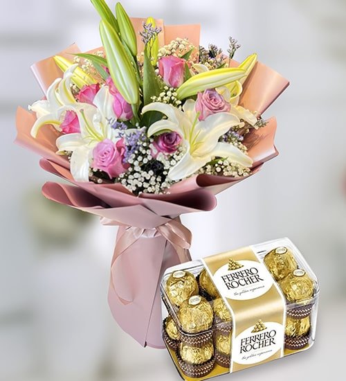 Angelic Mix Lily Bouquet