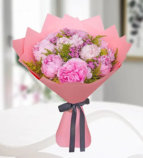 Adorable Peony Bouquet – 10 Gorgeous Pieces