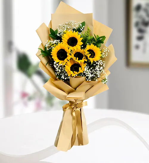 Radiant Yellow Sunflower Bouquet