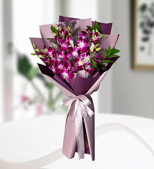 Elegant Purple Orchid Bouque