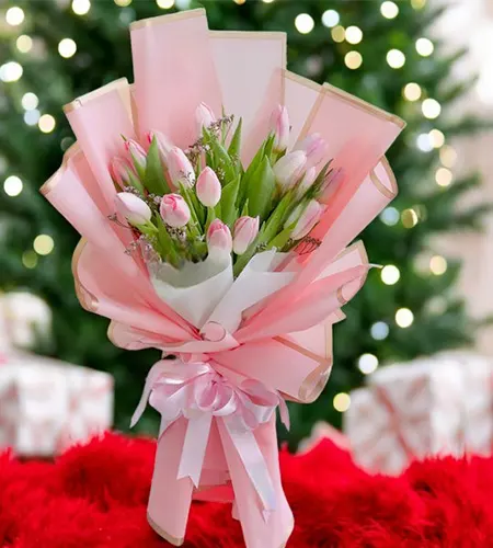 21 Pink Tulips - Perfect Newborn Flowers