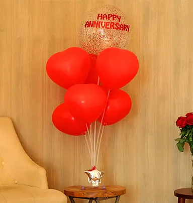 Red Anniversary Balloo...