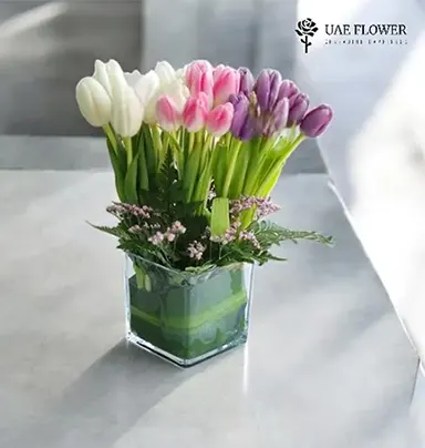 Mix Tulips in Vase - 2...