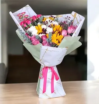 Vibrant Mix Flower Bou...