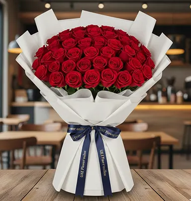 60 Red Rose Bouquet Va...